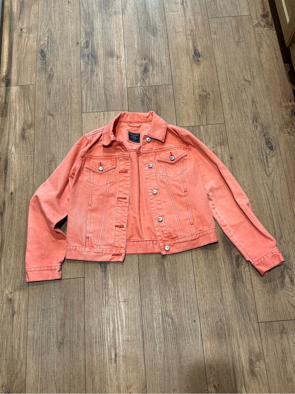 Coral Size Small Abercrombie & Fitch Denim Jacket